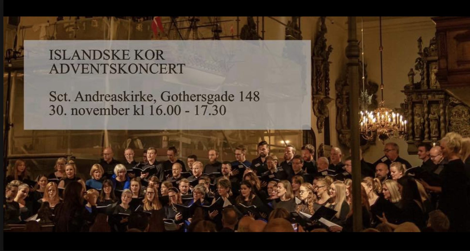 Adventskoncert med de islandske kor i København